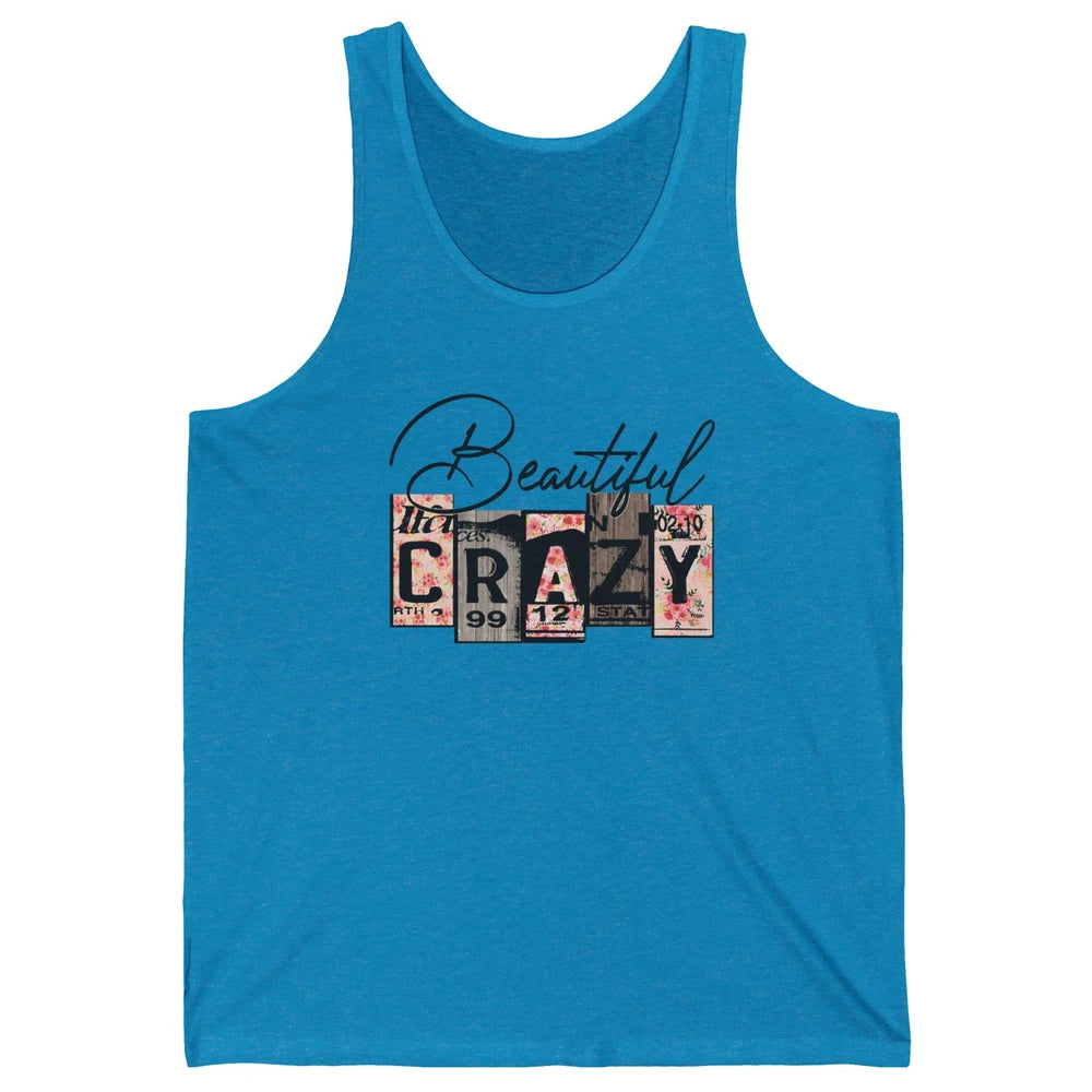 Beautiful Crazy Floral Western Country Girl Mother Gift Unisex Jersey Tank