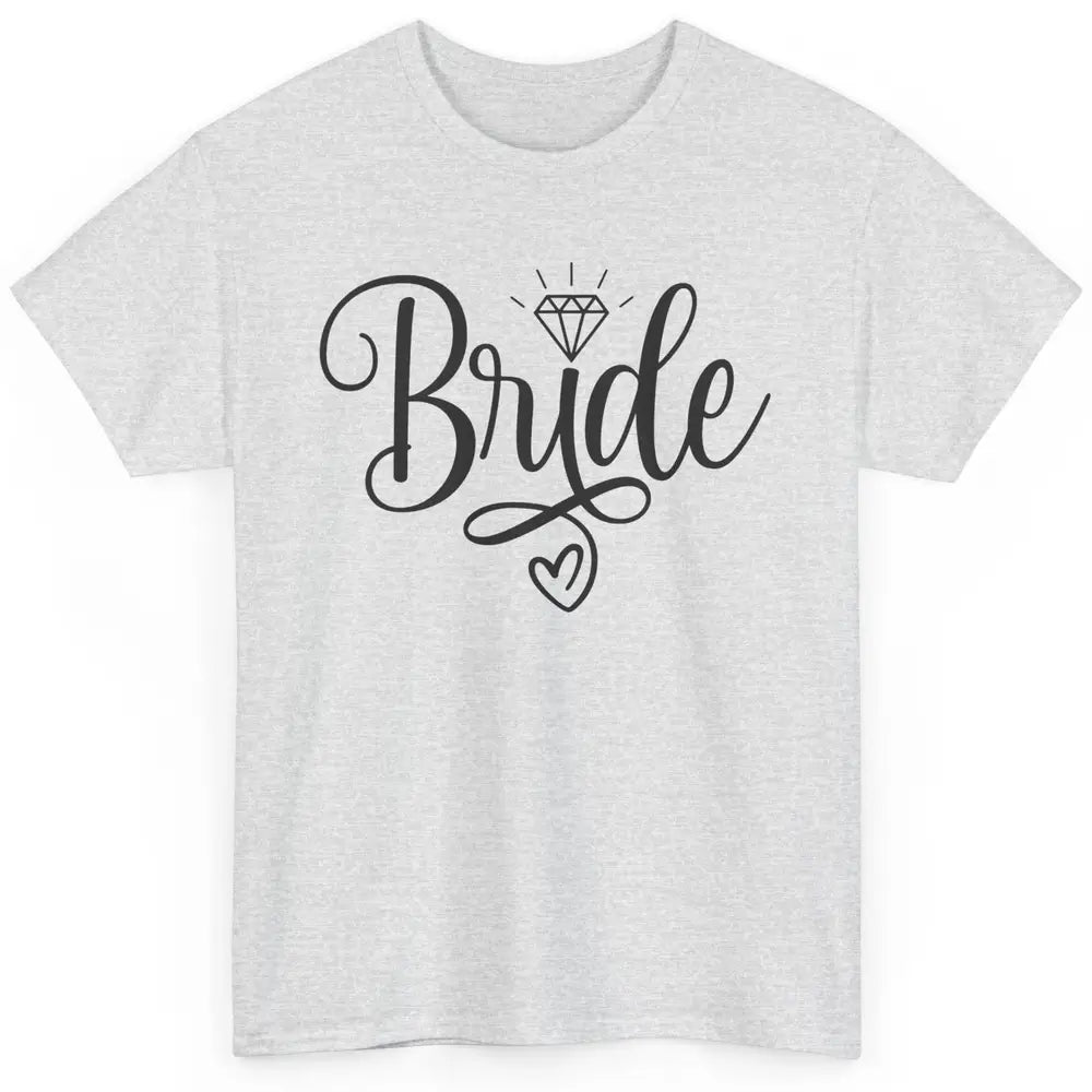 Bride To Be Wedding Ring Future Mrs. Engagement Bachelorette Classic Unisex T-Shirt