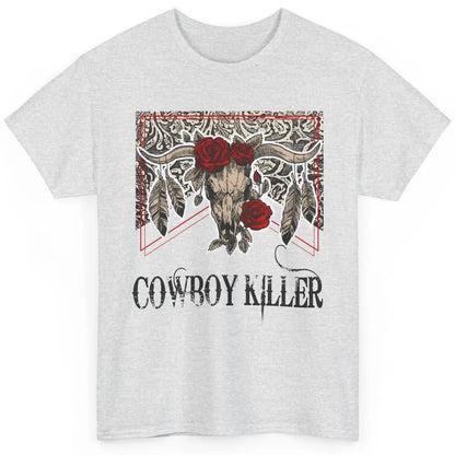 Texas Floral Skull Cowboy Killer Western Country Vintage Classic Unisex T-Shirt