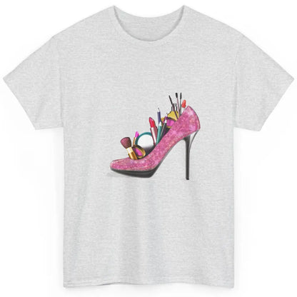 Woman High Heel Stilettos Makeup Artist Girly Lipstick Brush Classic Unisex T-Shirt