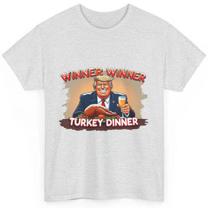 Funny Trump Winner Turkey Dinner Thanksgiving Donald Trump President Republican Classic Unisex T-Shirt