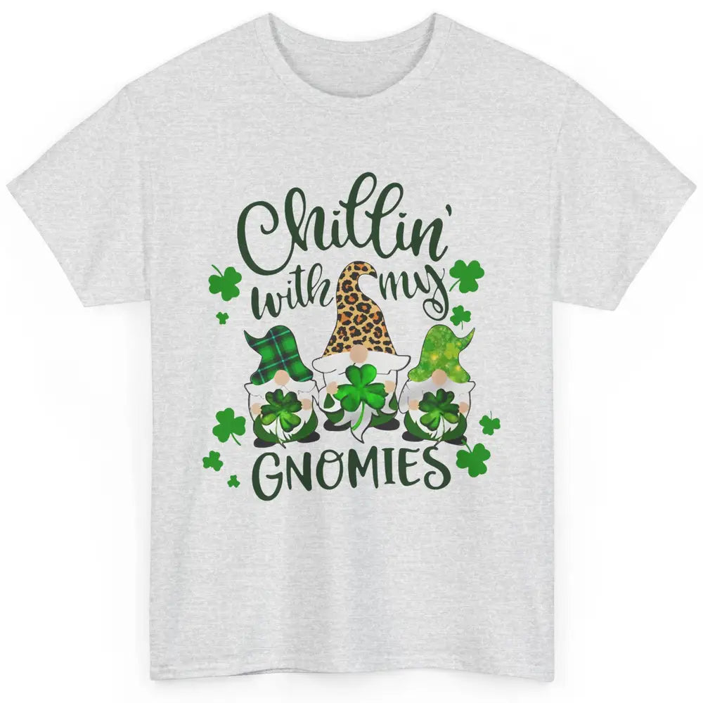 Chillin' With My Gnomes St Patrick’s Day Irish Gnomes Lucky Classic Unisex T-Shirt