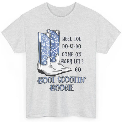 Floral Cowboy Boots Scooting Boogie Western Country Cowgirl Classic Unisex T-Shirt