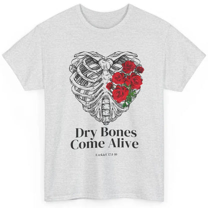 Floral Rib Cage Dry Bones Come Alive Bible Verse Christian Classic Unisex T-Shirt