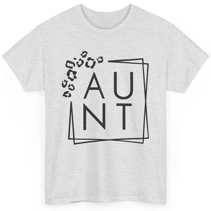 Funny Aunt Life Cheetah Square Aunt Promoted From Sister Classic Unisex T-Shirt