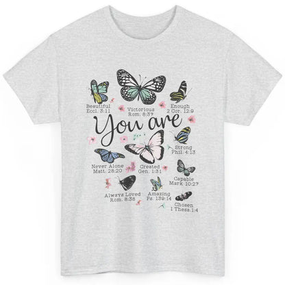 You Are Beautiful Bible Verse Butterfly Christian Jesus God Classic Unisex T-Shirt