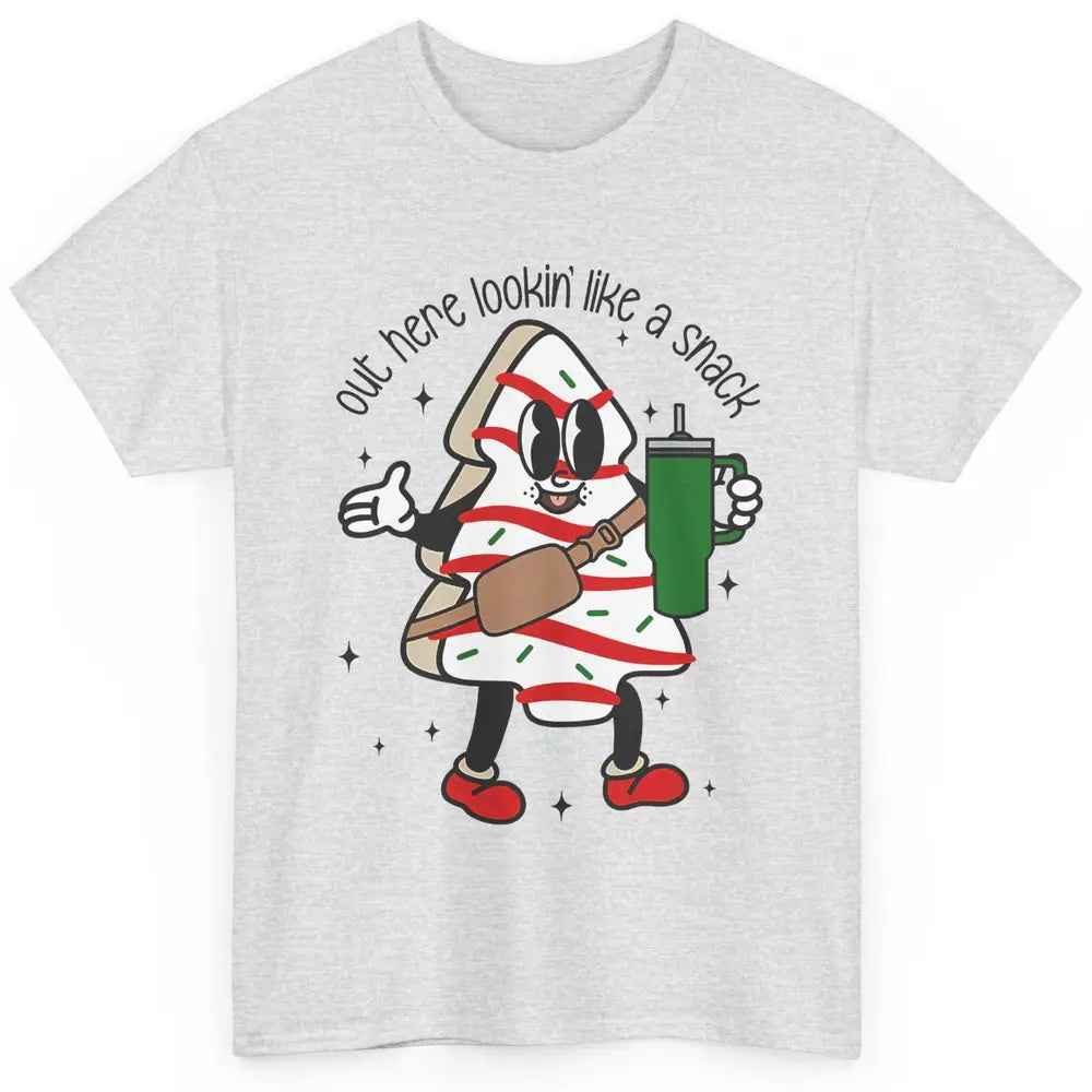 Funny Boo-jee Christmas Tree Cake Out Here Look Like A Snack Classic Unisex T-Shirt