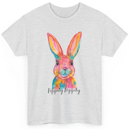 Watercolor Hippity Hoppity Bunny Dance Easter Rabbit Hip Hop Classic Unisex T-Shirt