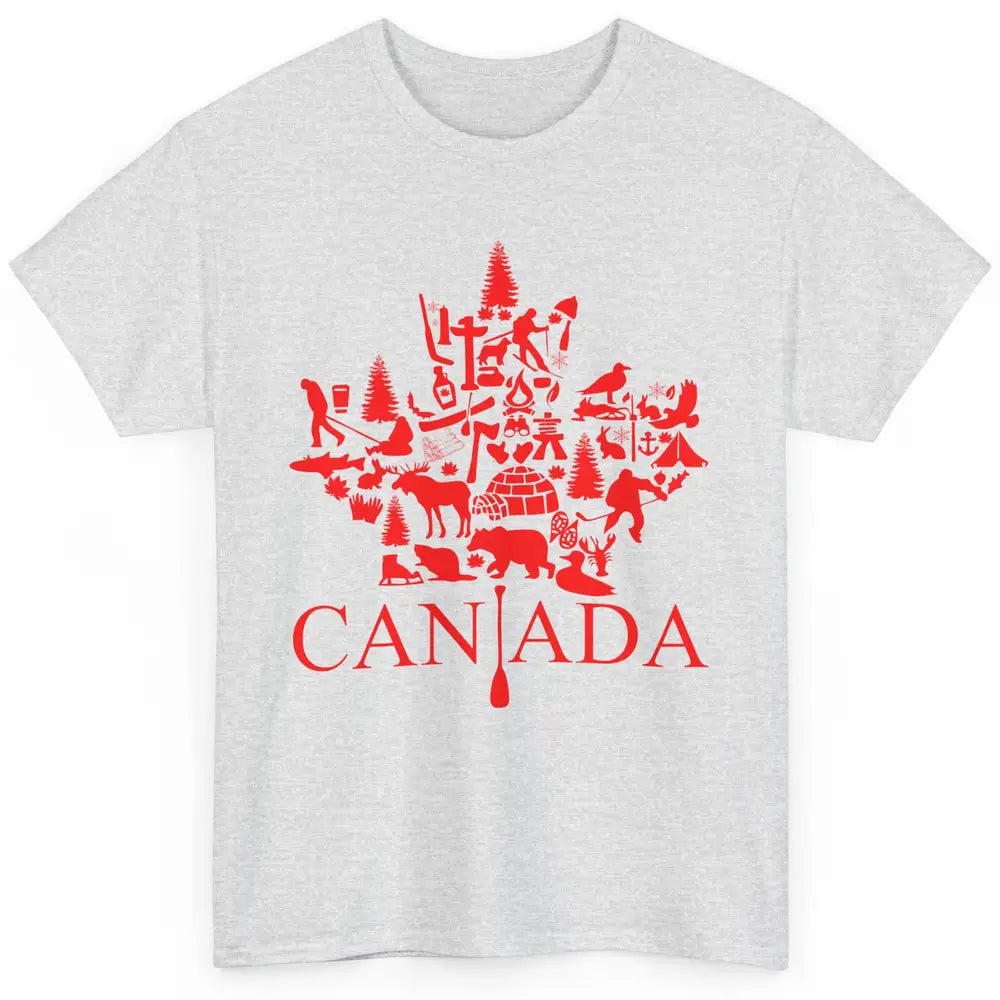 Canada Maple Leaf Canadian Symbols Canadian Root Gift Classic Unisex T-Shirt