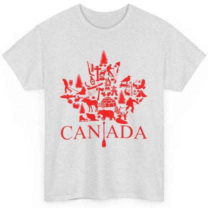 Canada Maple Leaf Canadian Symbols Canadian Root Gift Classic Unisex T-Shirt