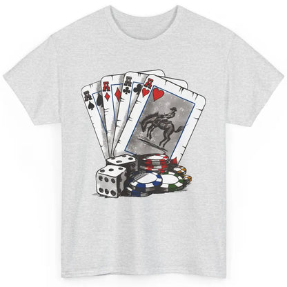 Cowboy Playing Cards Western Boho Desert Country Cowboy Gift Classic Unisex T-Shirt