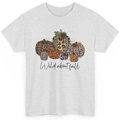 Leopard Pumpkin Patch Wild About Fall Thanksgiving Halloween Classic Unisex T-Shirt