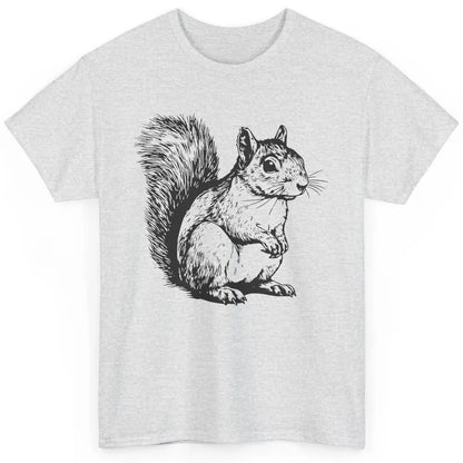 Squirrel Drawn Cute Chipmunk Animal Squirrel Lovers Gift Classic Unisex T-Shirt