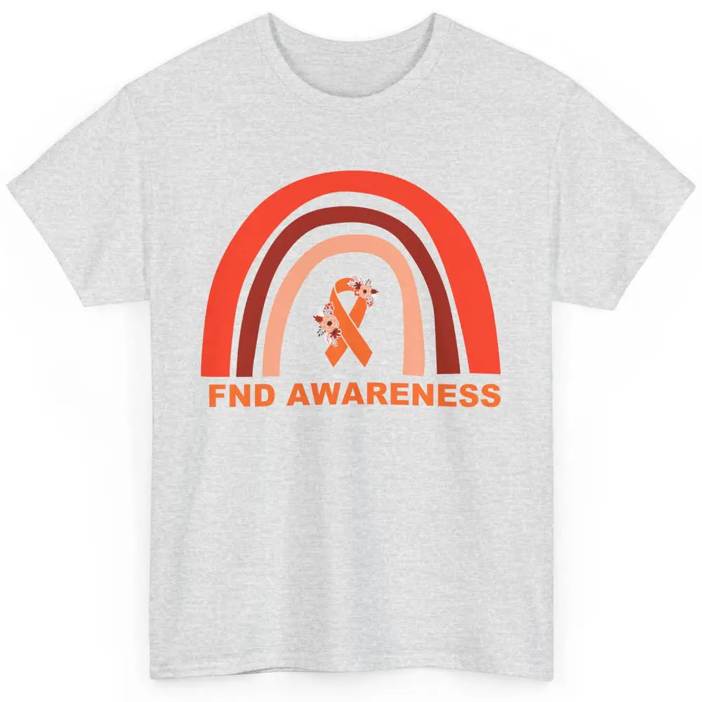 Functional Neurological Disorder Awareness FND Orange Ribbon Classic Unisex T-Shirt