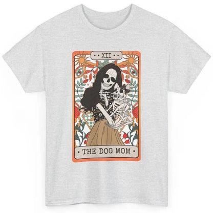 Retro Skeleton Tarot Card The Dog Mom Halloween Dog Lovers Classic Unisex T-Shirt