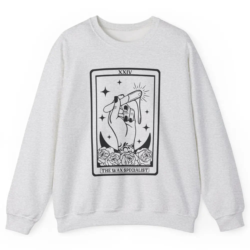 Wax Specialist Tarot Card Beautician Wax Hustler Cosmetology Unisex Crewneck Sweatshirt