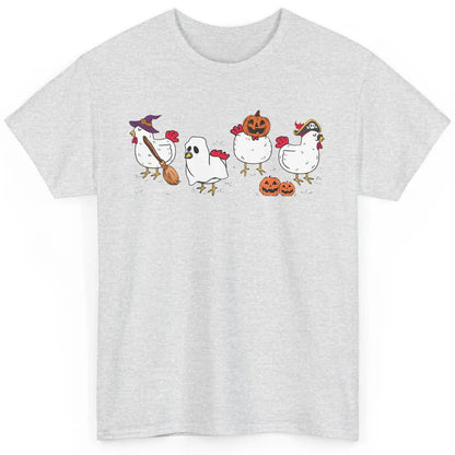 Chicken Ghost Funny Halloween Farm Spooky Chicken Lover Gift Classic Unisex T-Shirt