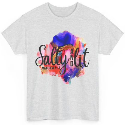 Christian Salty And Lit Bible Verse Religious Watercolor Classic Unisex T-Shirt