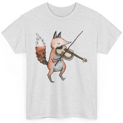 Vintage Fox Playing Violin Funny Violinist Musician Gift Classic Unisex T-Shirt