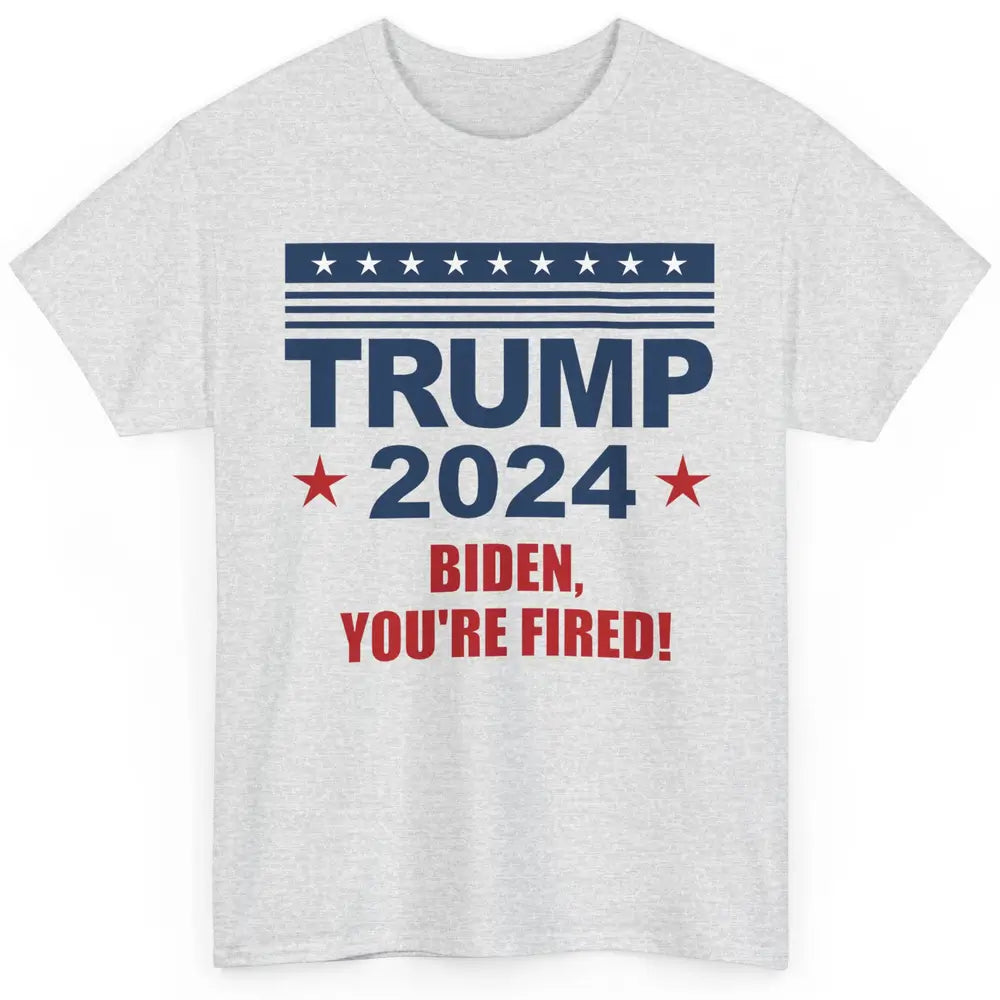 Retro US Flag Trump 2024 Return Biden You're Fired Patriot Classic Unisex T-Shirt