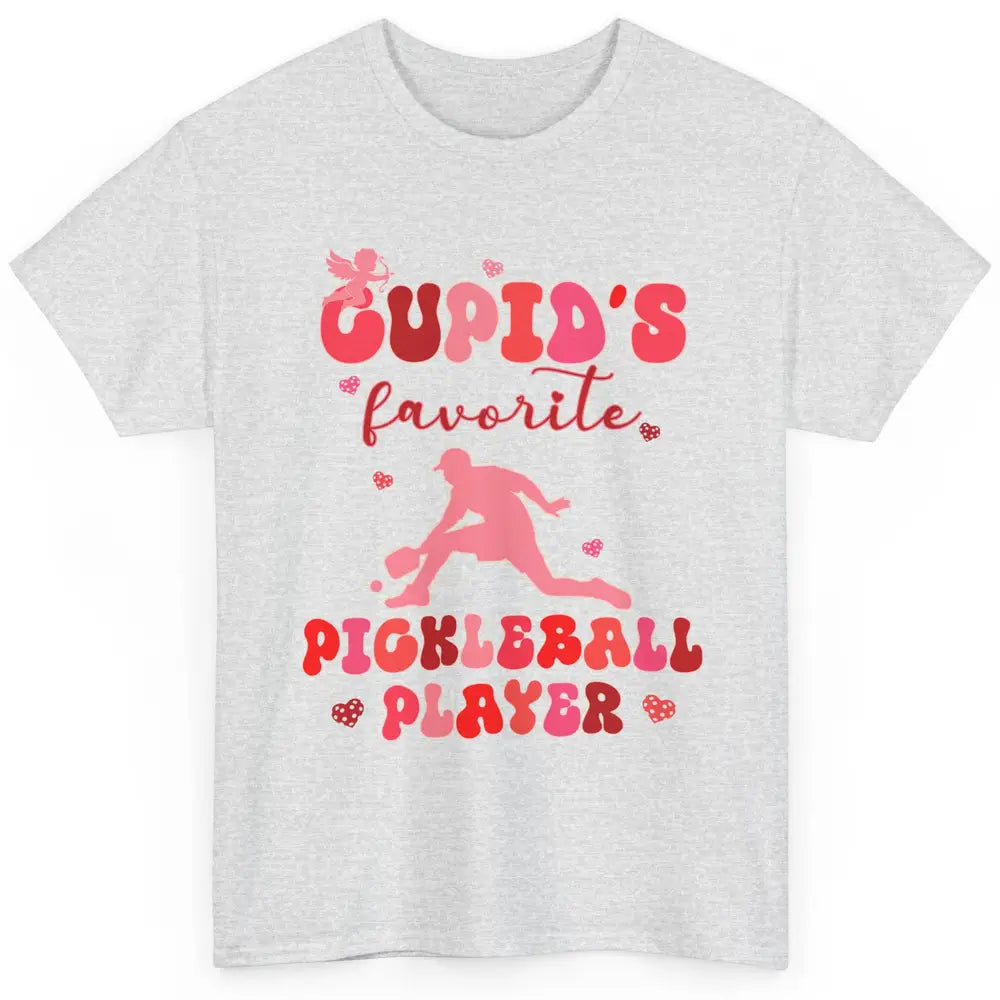 Cupid's Favorite Pickleball Player Happy Valentines Day Love Classic Unisex T-Shirt