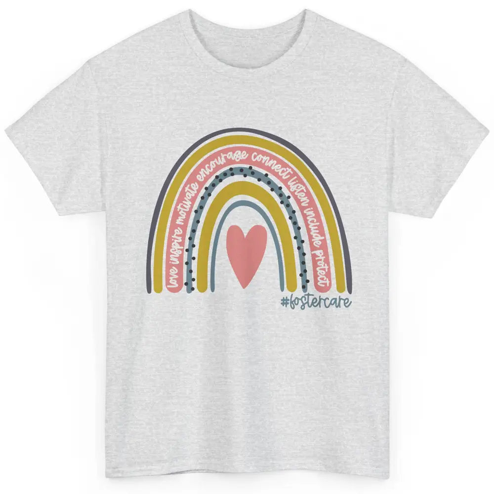 Foster Care Parents Support Rainbow Adoption Love Inspire Classic Unisex T-Shirt