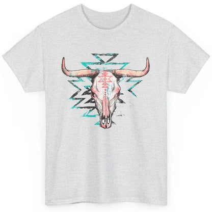 Boho Bull Skull Aztec Rodeo Desert Spirit Western Country Classic Unisex T-Shirt