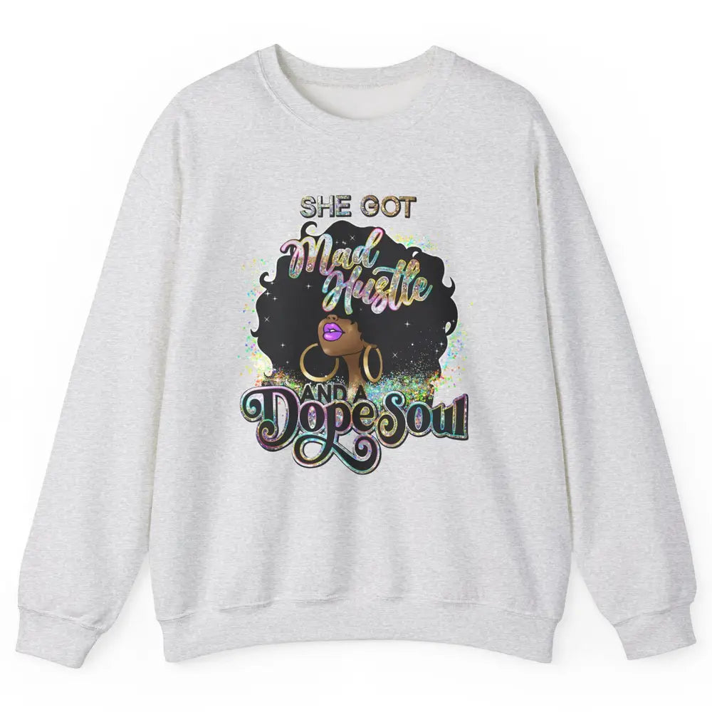 Black Girl She Got A Dope Soul Afro Women Christian Belief Unisex Crewneck Sweatshirt