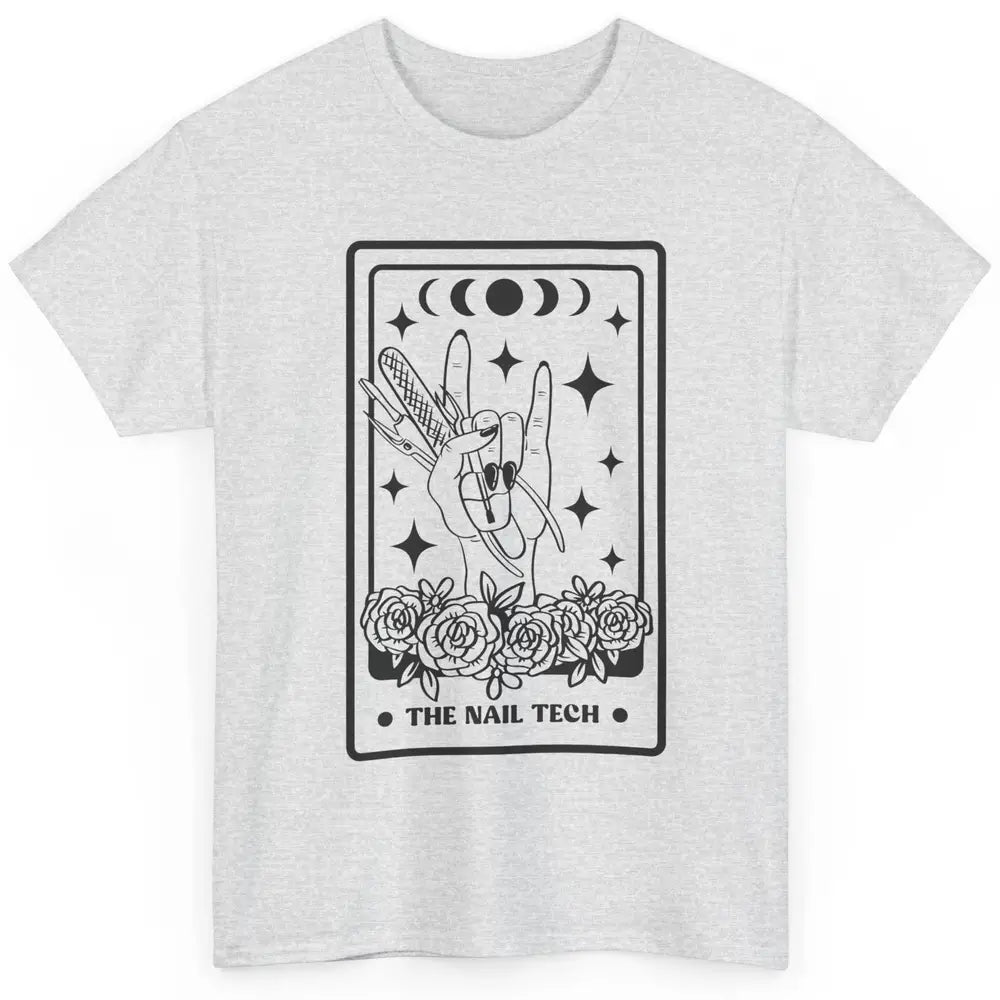 The Nail Tech Tarot Card Beautician Nail Boss Cosmetology Classic Unisex T-Shirt