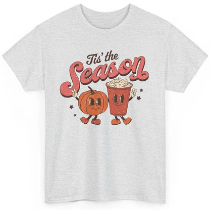 Retro Pumpkin Spice Fall Tis The Season Autumn Thanksgiving Classic Unisex T-Shirt