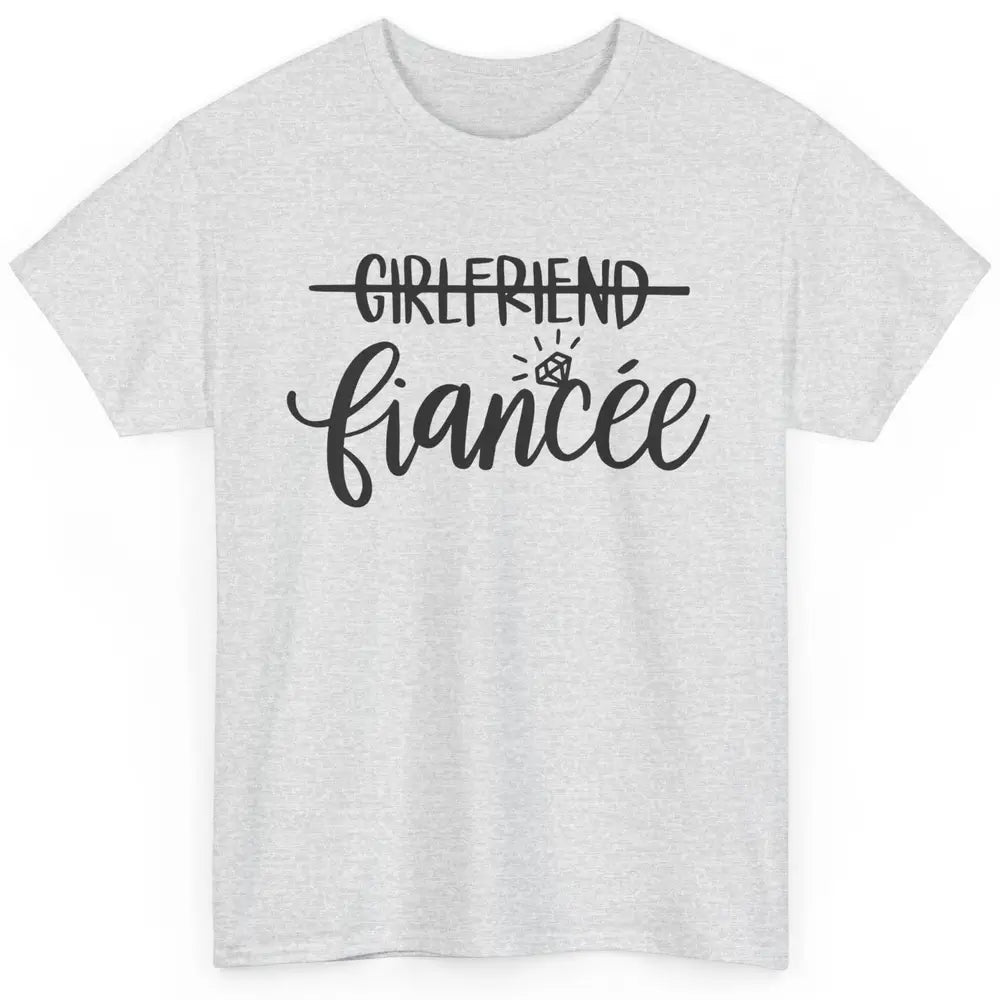 Fiancee Future Mrs. Bride Squad Engagement Bachelorette Gift Classic Unisex T-Shirt