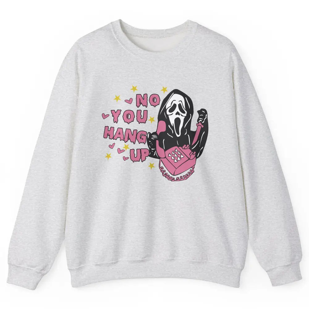 Funny Ghost Telephone No You Hang Up Halloween Costume Gift Unisex Crewneck Sweatshirt