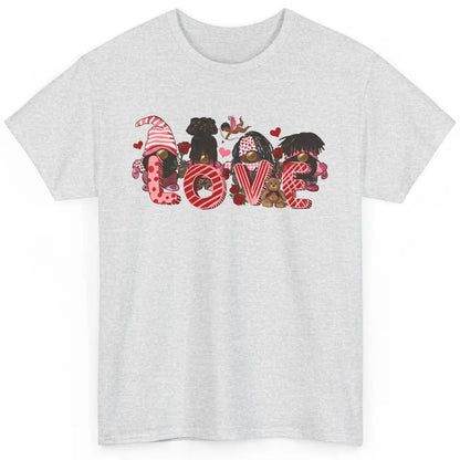 Afro Gnome Love Valentine African American Valentine's Day Classic Unisex T-Shirt