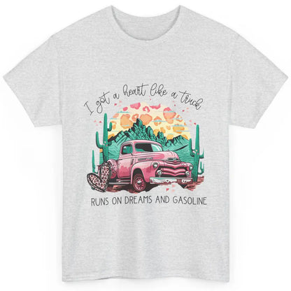 Western Sunset Cowgirl I Got Heart Like Truck Rodeo Cactus Classic Unisex T-Shirt