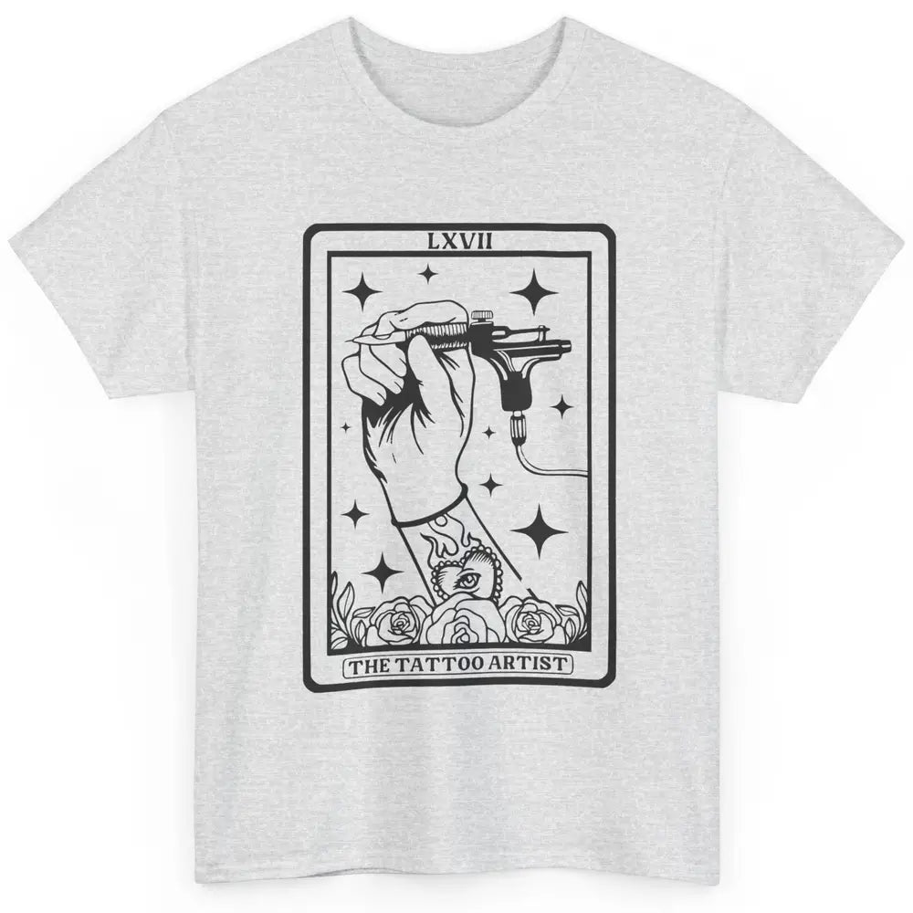 Tattoo Artist Tarot Card Beautician Tattoo Machine Halloween Classic Unisex T-Shirt