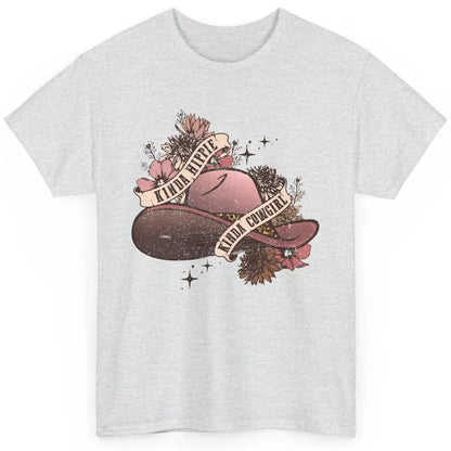 Floral Cowgirl Hat Kinda Hippie Kinda Cowgirl Western Girls Classic Unisex T-Shirt