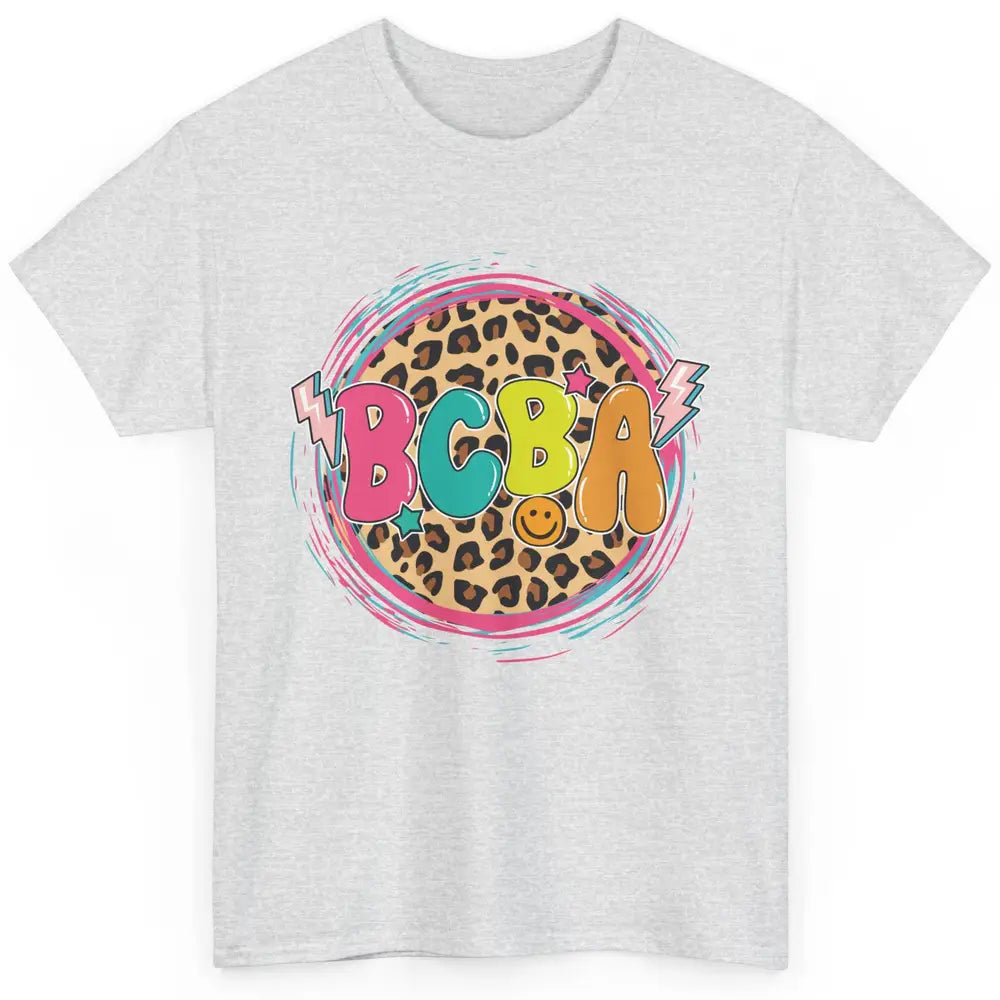 Board Certified Behavior Analyst BCBA Leopard ABA Therapist Classic Unisex T-Shirt