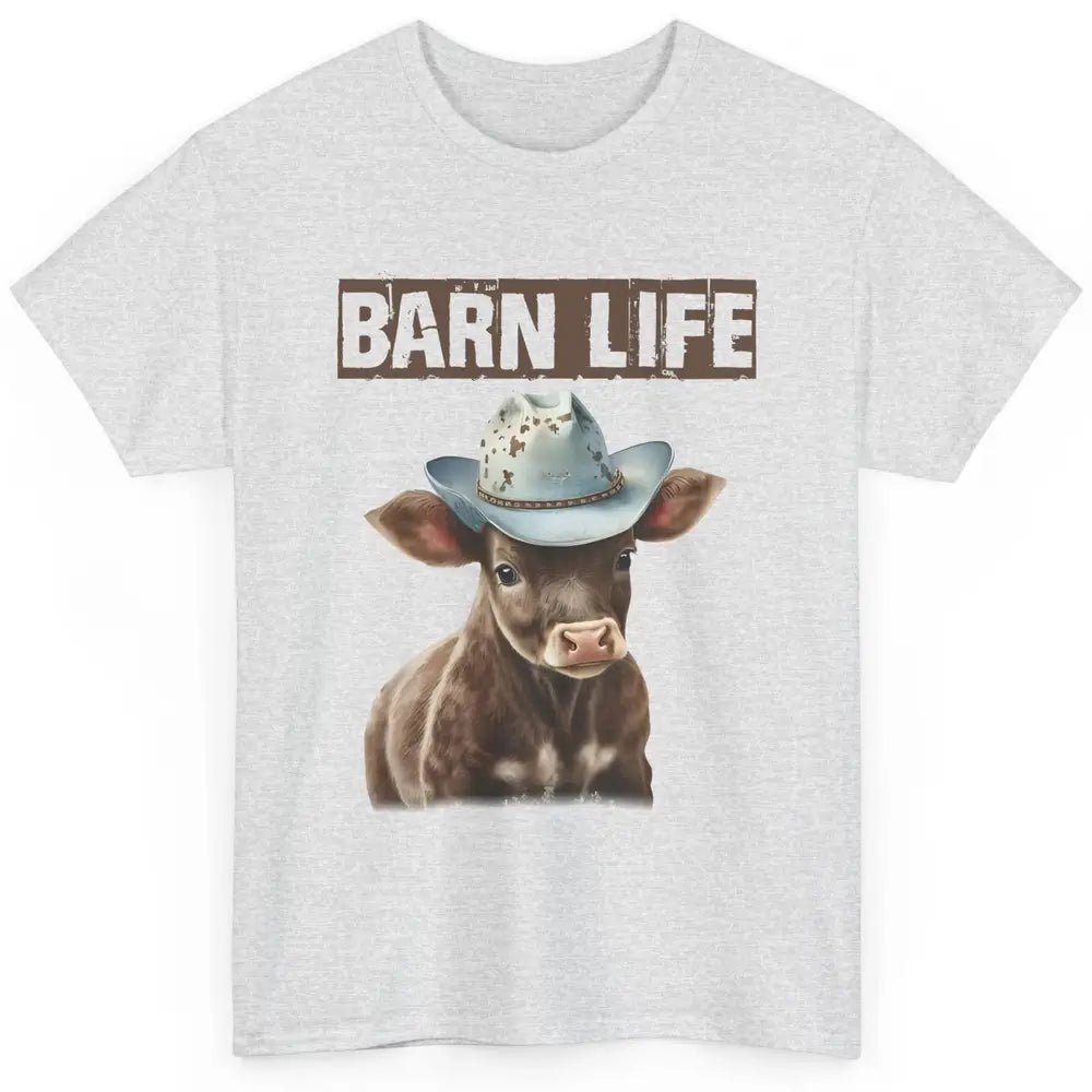 Cute Cow Barn Life Cowboy Hat Little Cowboy Western Boy Classic Unisex T-Shirt