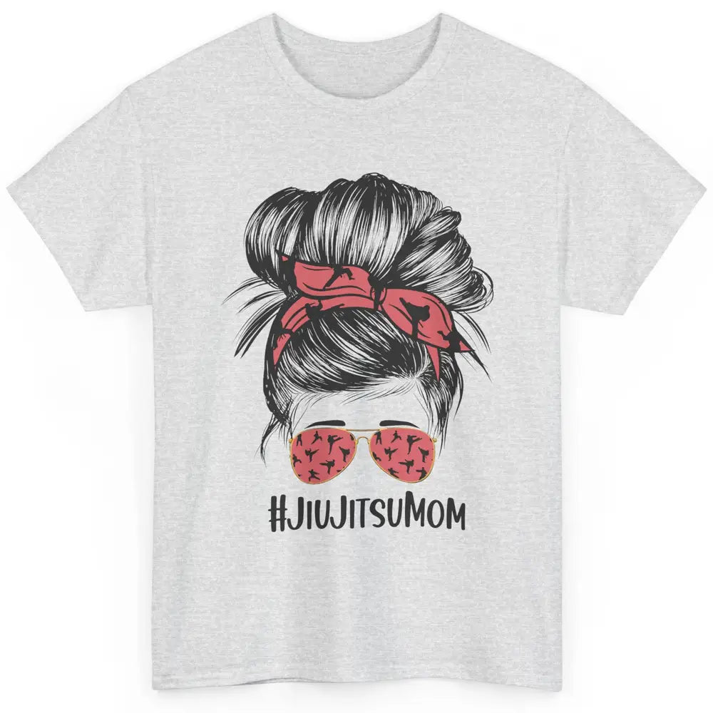 Vintage Messy Bun Jiu Jitsu Mom Life Taekwondo Martial Art Classic Unisex T-Shirt