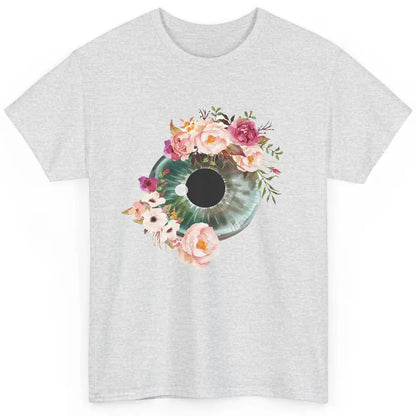 Floral Eyeball Optometrist Eye Anatomy Ophthalmology Tech Classic Unisex T-Shirt