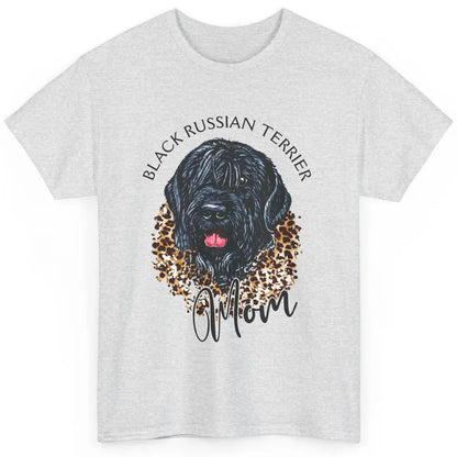 Black Russian Terrier Dog Mom Black Russian Terrier Leopard Classic Unisex T-Shirt