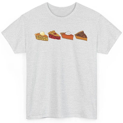 Retro Thanksgiving Pies Pumpkin Pie Pecan Pie Apple Pie Fall Classic Unisex T-Shirt