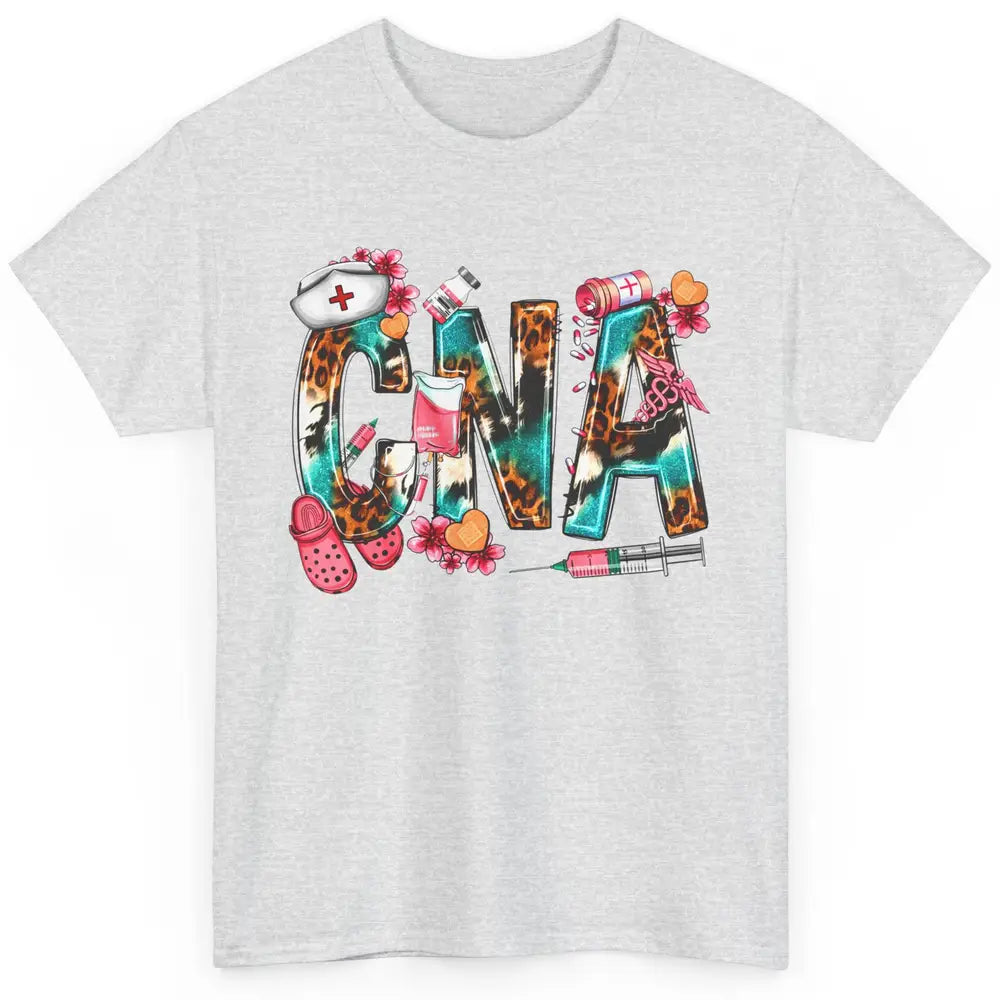 CNA Nurse Leopard Western CNA Nursing Assistants Nurse Life Classic Unisex T-Shirt