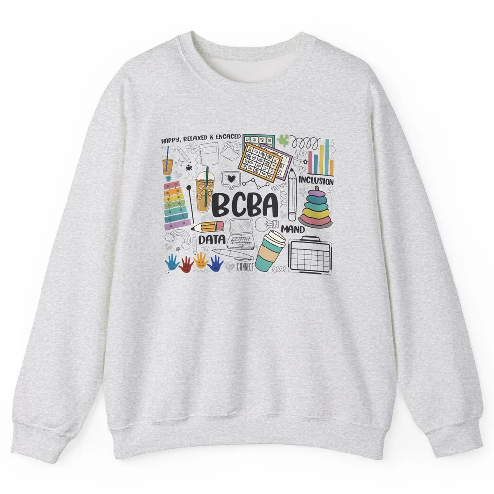 BCBA Behavior Analyst Special Education Teacher Therapist Unisex Crewneck Sweatshirt