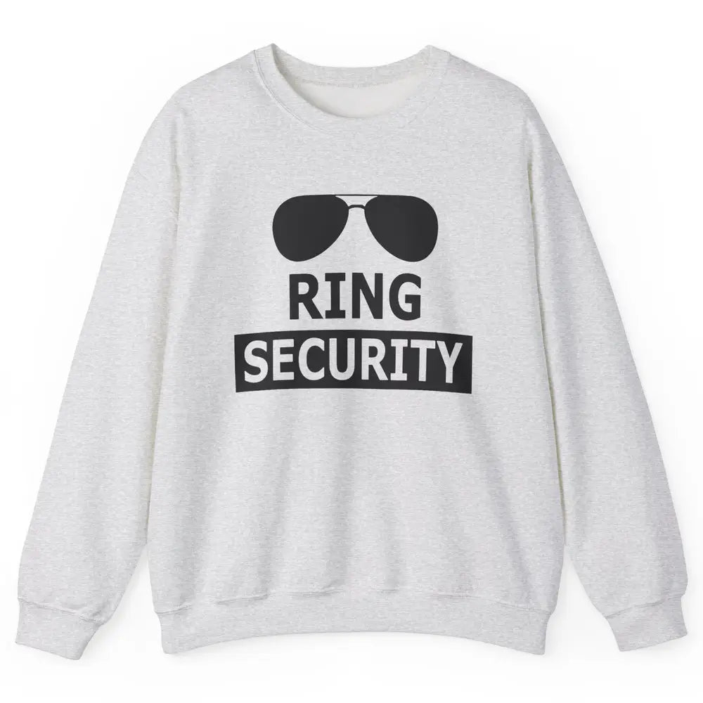 Wedding Ring Security Boy Ring Bearer Wedding Party Unisex Crewneck Sweatshirt