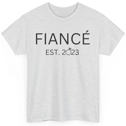 Fiance Est 2023 Future Groom Engagement Bachelorette Gift Classic Unisex T-Shirt