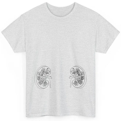 Floral Kidney Anatomy Two Kidneys Human Body Anatomy Classic Unisex T-Shirt