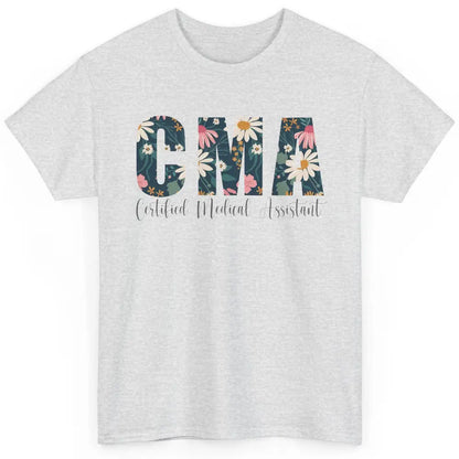 CMA Certified Medical Assistant Floral Career Profession MA Classic Unisex T-Shirt