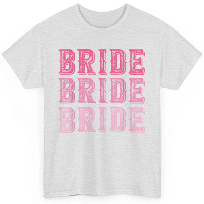 Vintage Cowgirl Bride Rodeo Bachelorette Bridal Engagement Classic Unisex T-Shirt