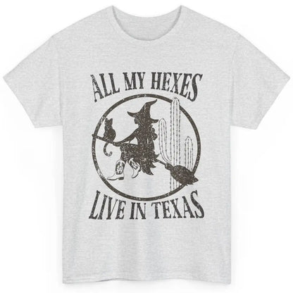 Cowgirl Witch All My Hexes Live in Texas Western Halloween Classic Unisex T-Shirt